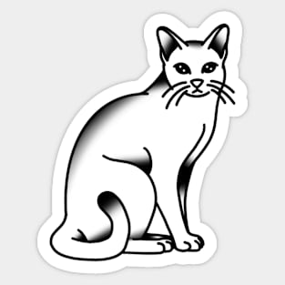 Sittin’ Kitty Sticker